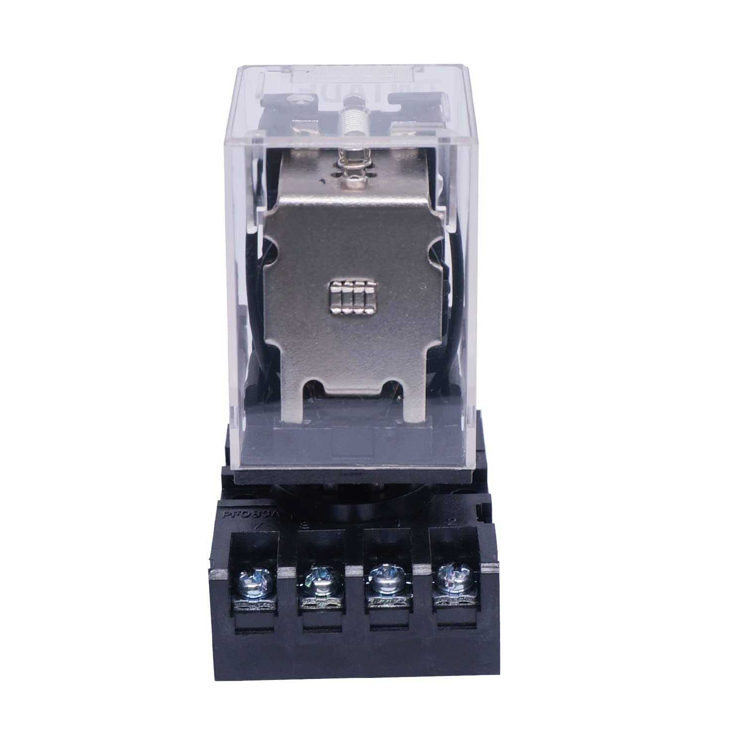 TWTADE/JTX-2C MK2P-I DPDT Power Relay with Plug-in Terminal Socket Base - Inhomebuy