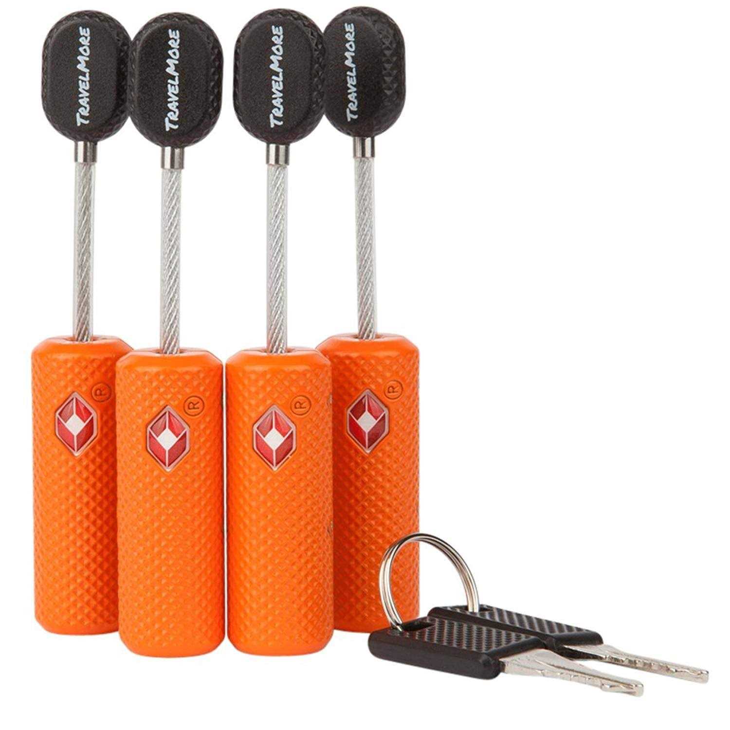 TSA Approved Luggage Locks with Keys for Travel – Flexible Ultra Secure Mini Key Padlock & Metal Zinc Alloy Material - Inhomebuy
