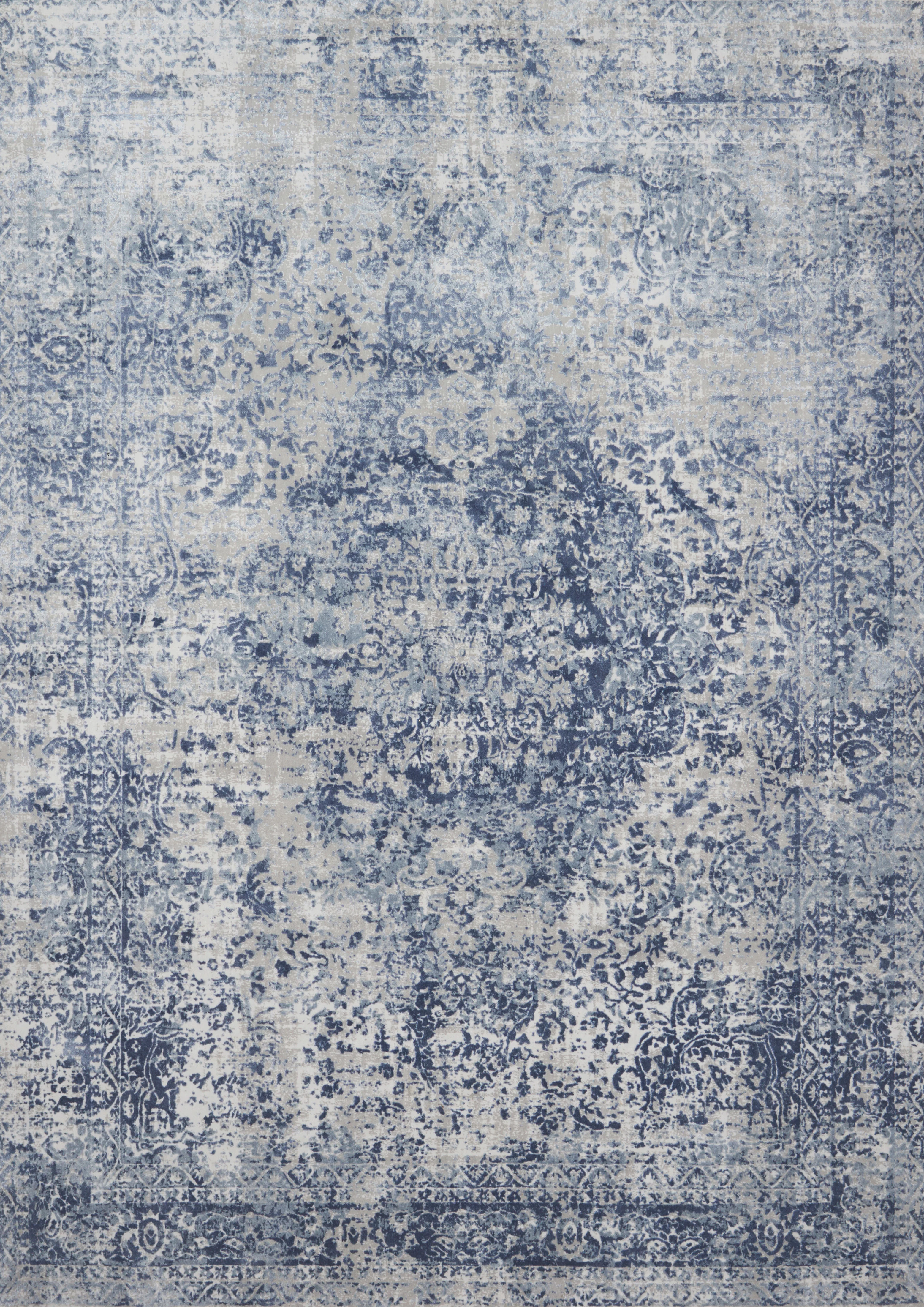 Loloi Rugs Patina Collection Rug in Blue, Stone - 12'0