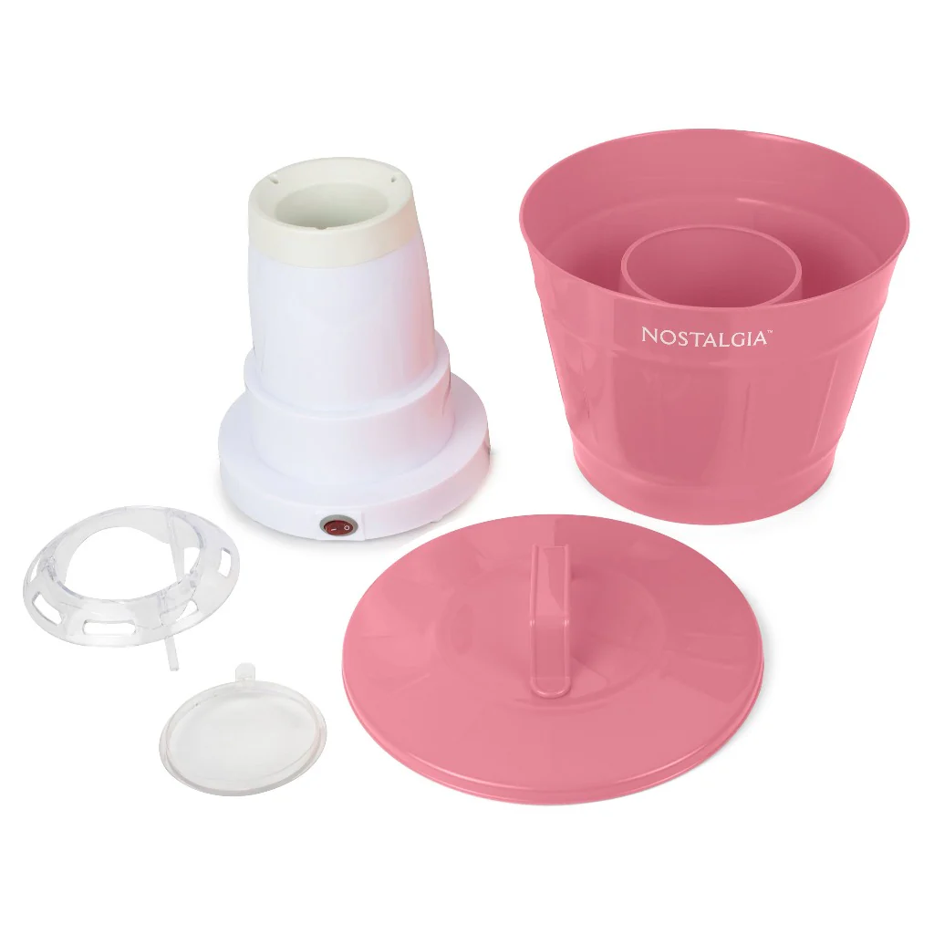 Hot Air Popcorn Maker and Bucket, Coral - Inhomebuy