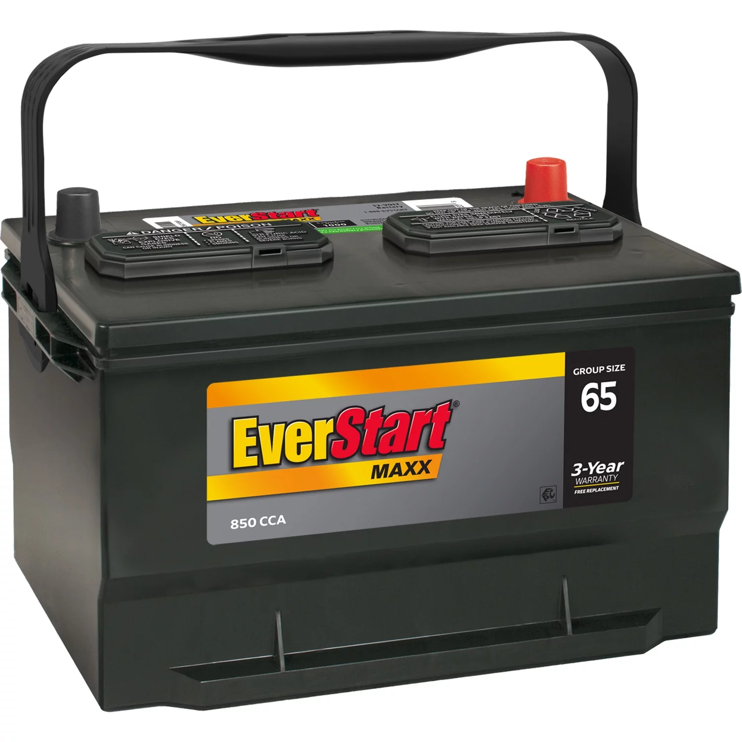 EverStart Maxx Lead Acid Automotive Battery, Group Size 65 12 Volt 850 CCA - Inhomebuy