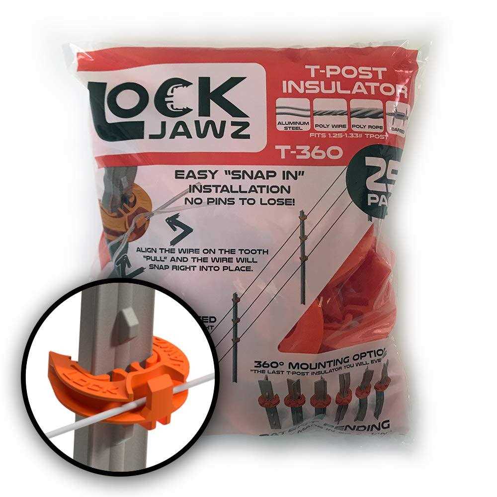 LockJawz T-Post Fence Insulator - Inhomebuy