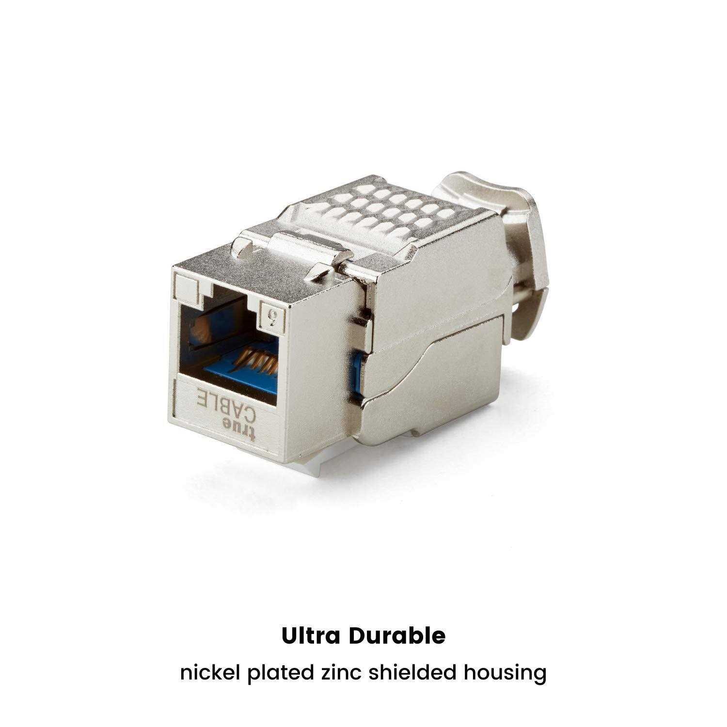trueCABLE Toolless Component Grade Keystone Jack - Inhomebuy