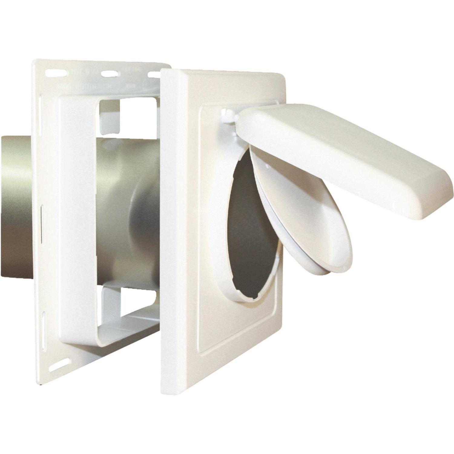 No-Pest 4 In. Brown Plastic J-Block Dryer Vent Hood - Inhomebuy