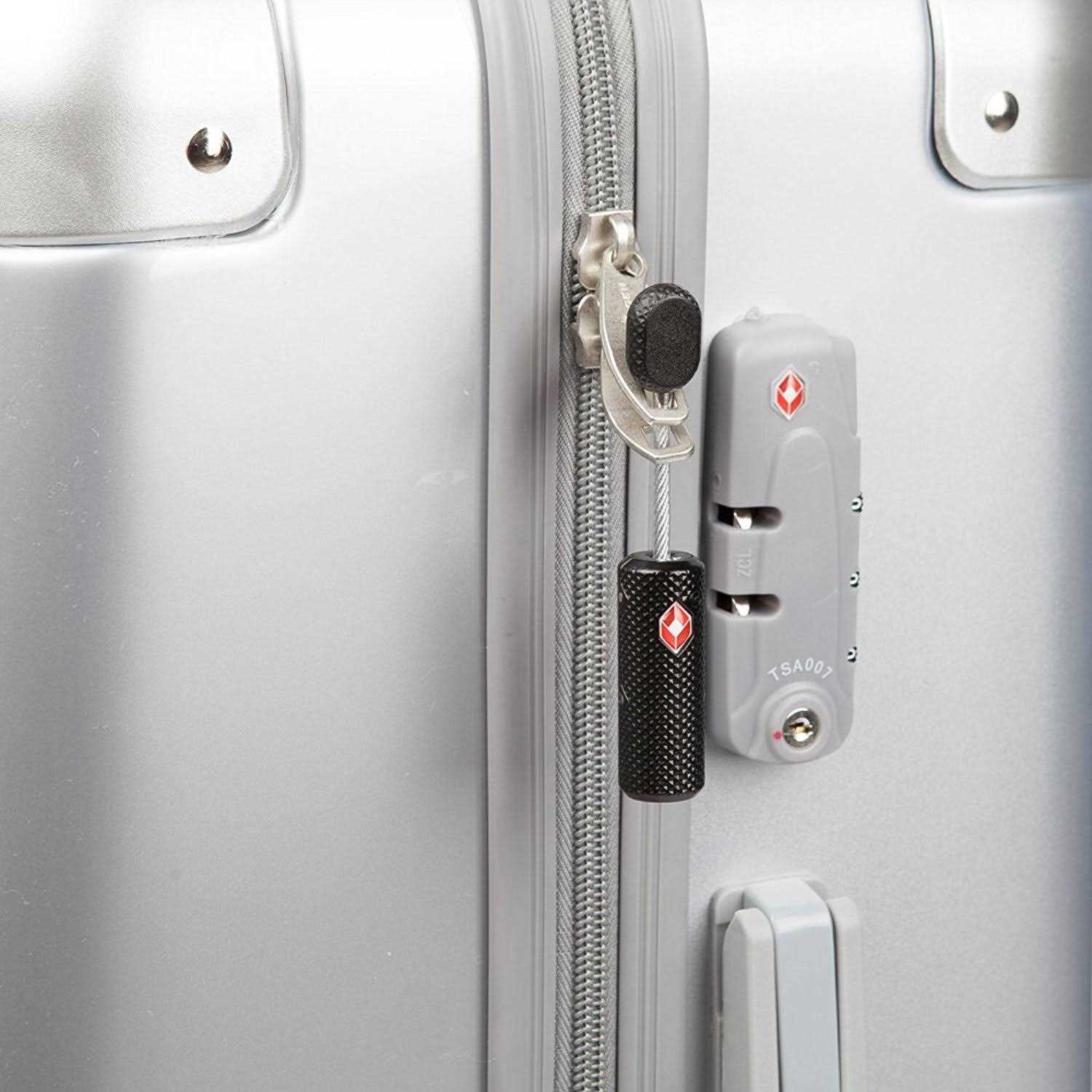 TSA Approved Luggage Locks with Keys for Travel – Flexible Ultra Secure Mini Key Padlock & Metal Zinc Alloy Material - Inhomebuy