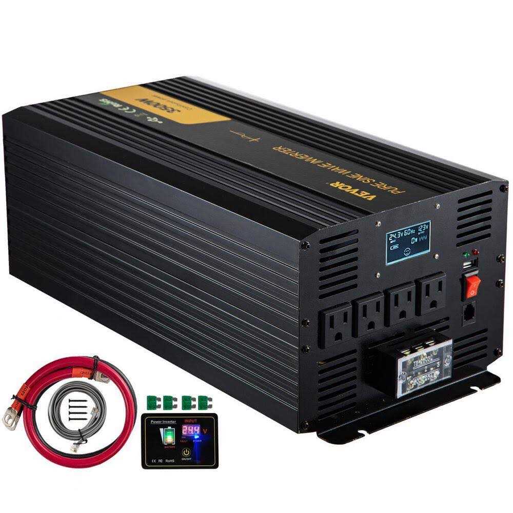 VEVOR Pure Sine Wave Inverter 3500 Watt Power Inverter Dc 12V to Ac 120V Car Inverter CZXNBQDMKWKDD5F35V9 - Inhomebuy