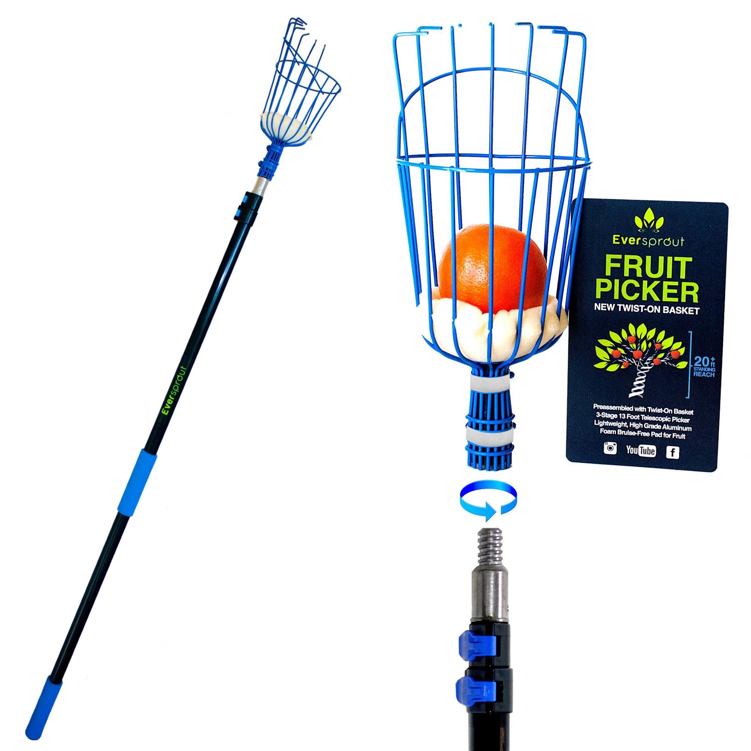 Eversprout 5-to-12 Foot Utility Hook with Extension Pole - Inhomebuy