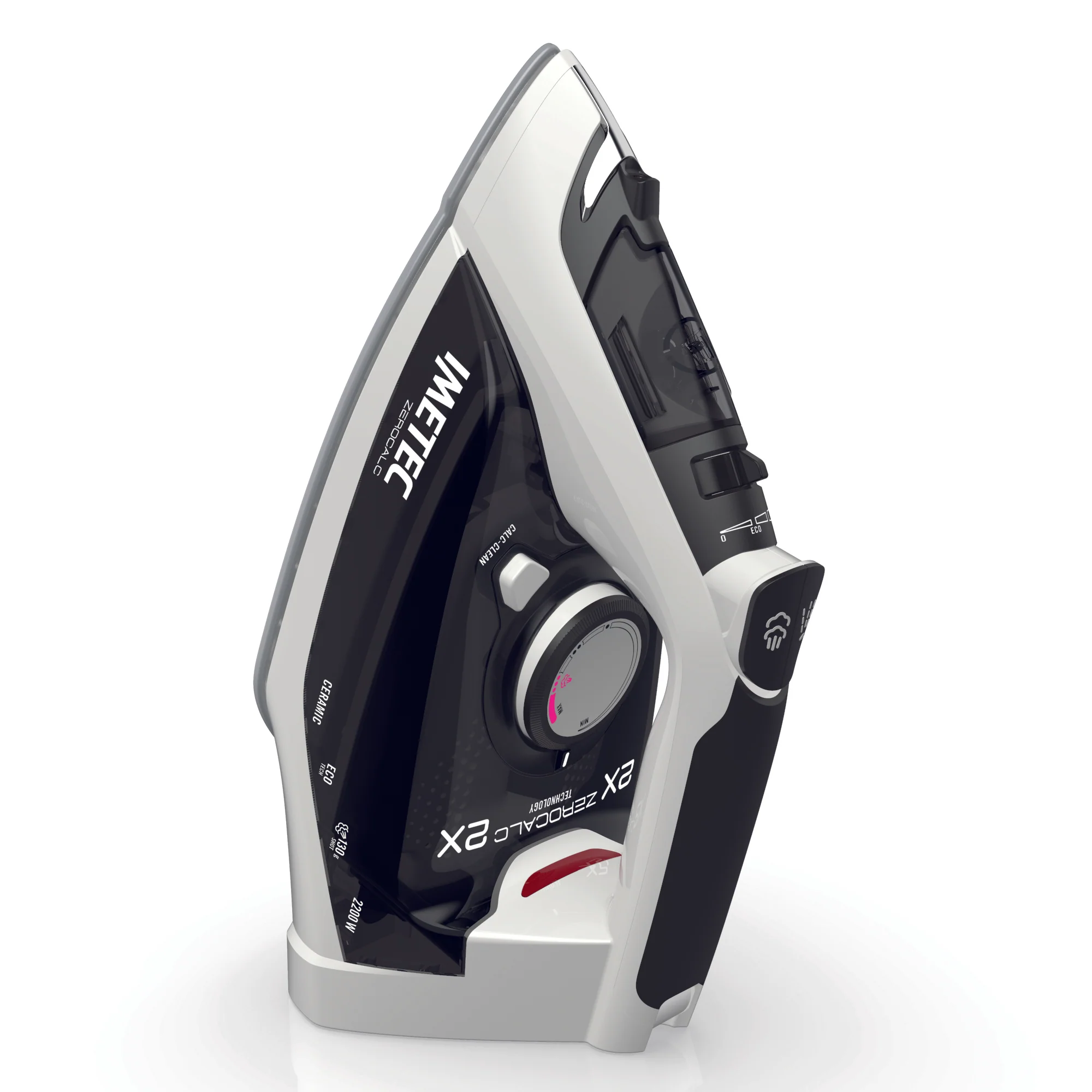 Imetec Steam Iron , 2X Zero Calc Z1 2800, 2200W, 130G , Glide Ceramic - Inhomebuy