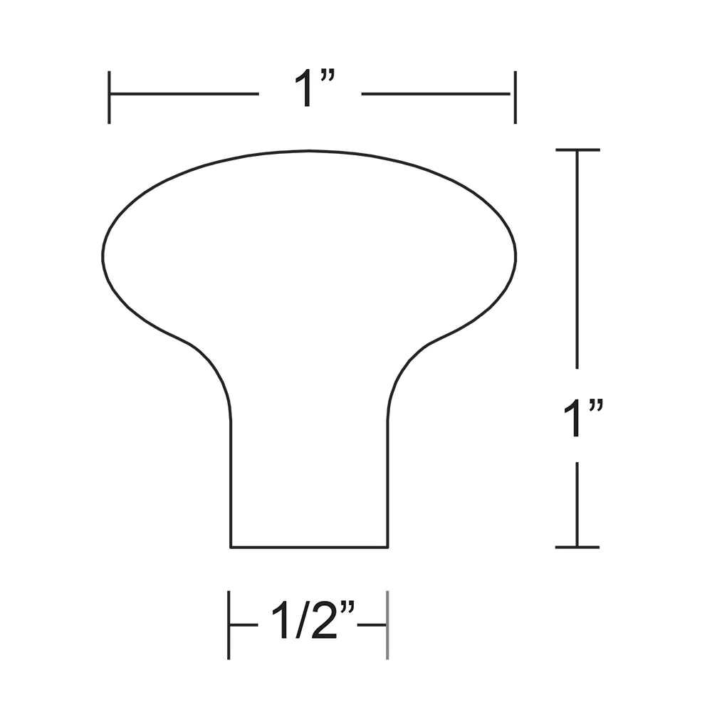 Emtek 1 Bronze Round Cabinet Knob 86057 - Inhomebuy