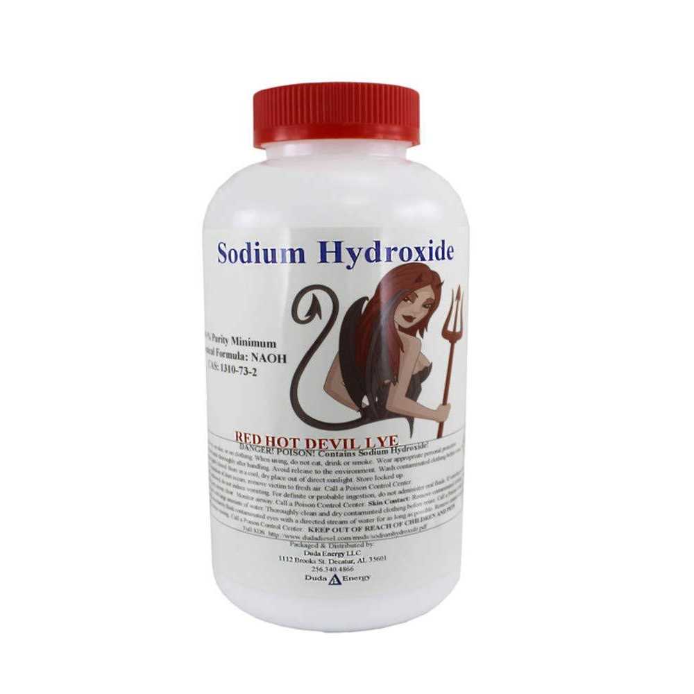 Duda Energy Red Hot Devil Lye Sodium Hydroxide Meets Food Chemical Codex High Grade Caustic Soda - Inhomebuy