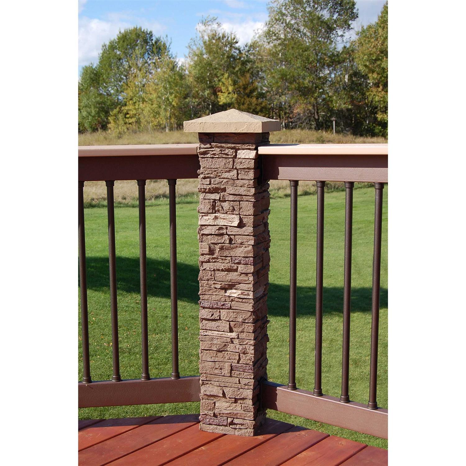 NextStone Sandstone 8 in. x 9 Small Universal Mounting Block - Inhomebuy