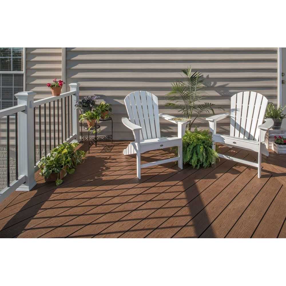 Trex 4-in x 4-in Enhance Charcoal Black Composite Deck Post Cap - Inhomebuy