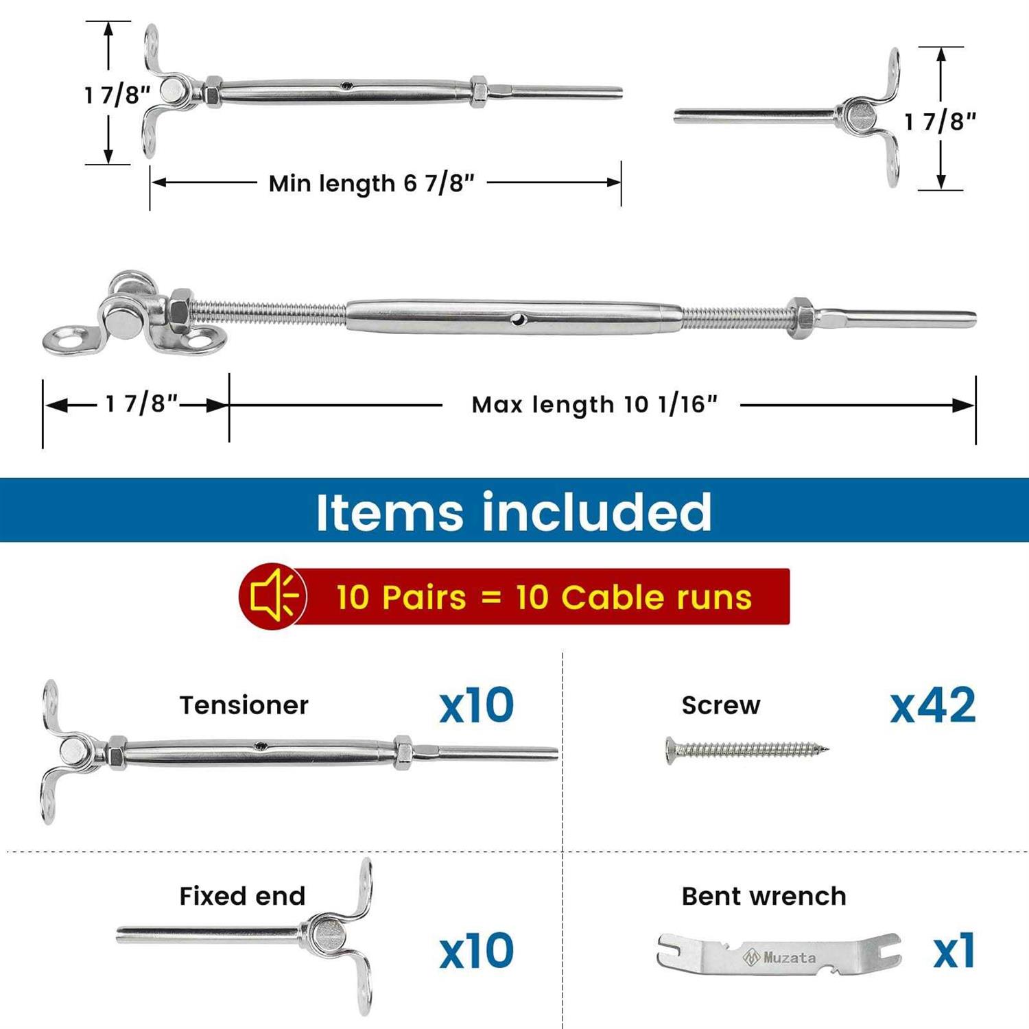 Muzata Bar Foot Rail Kit Undercounter Mount Hardware and Tubing Complete Kit 2” OD - Inhomebuy