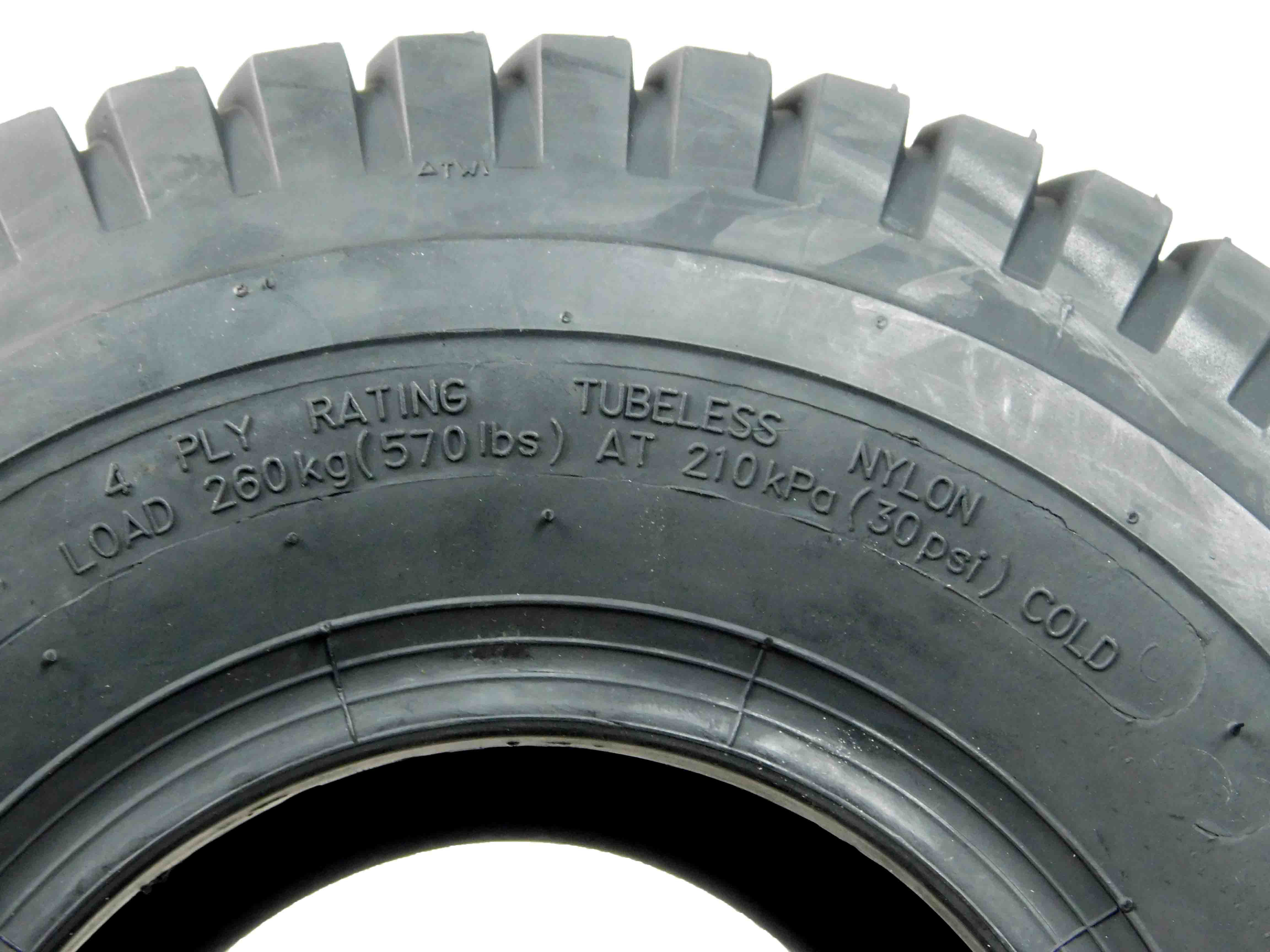 MASSFX 15x6-6 Lawn Mower and Turf Tire - 4 Ply, 1/4