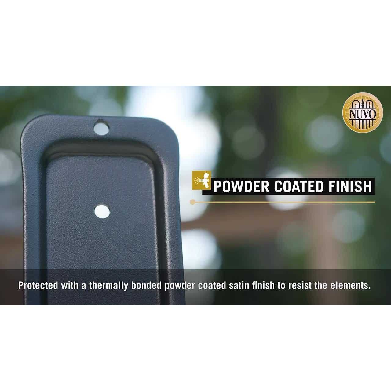 Nuvo Iron RH24B Rail Hanger and Connector Plate Steel Black - Inhomebuy