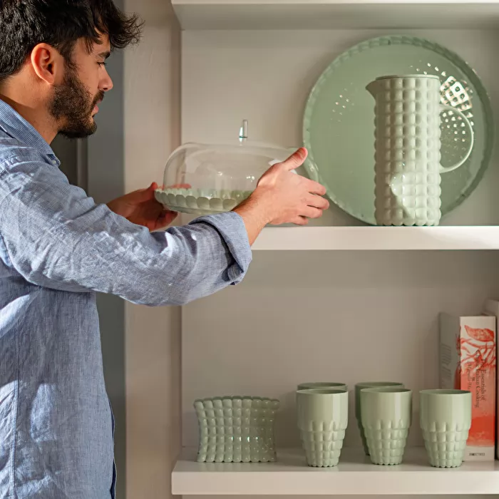 Pitcher Tiffany Mauve green - Inhomebuy