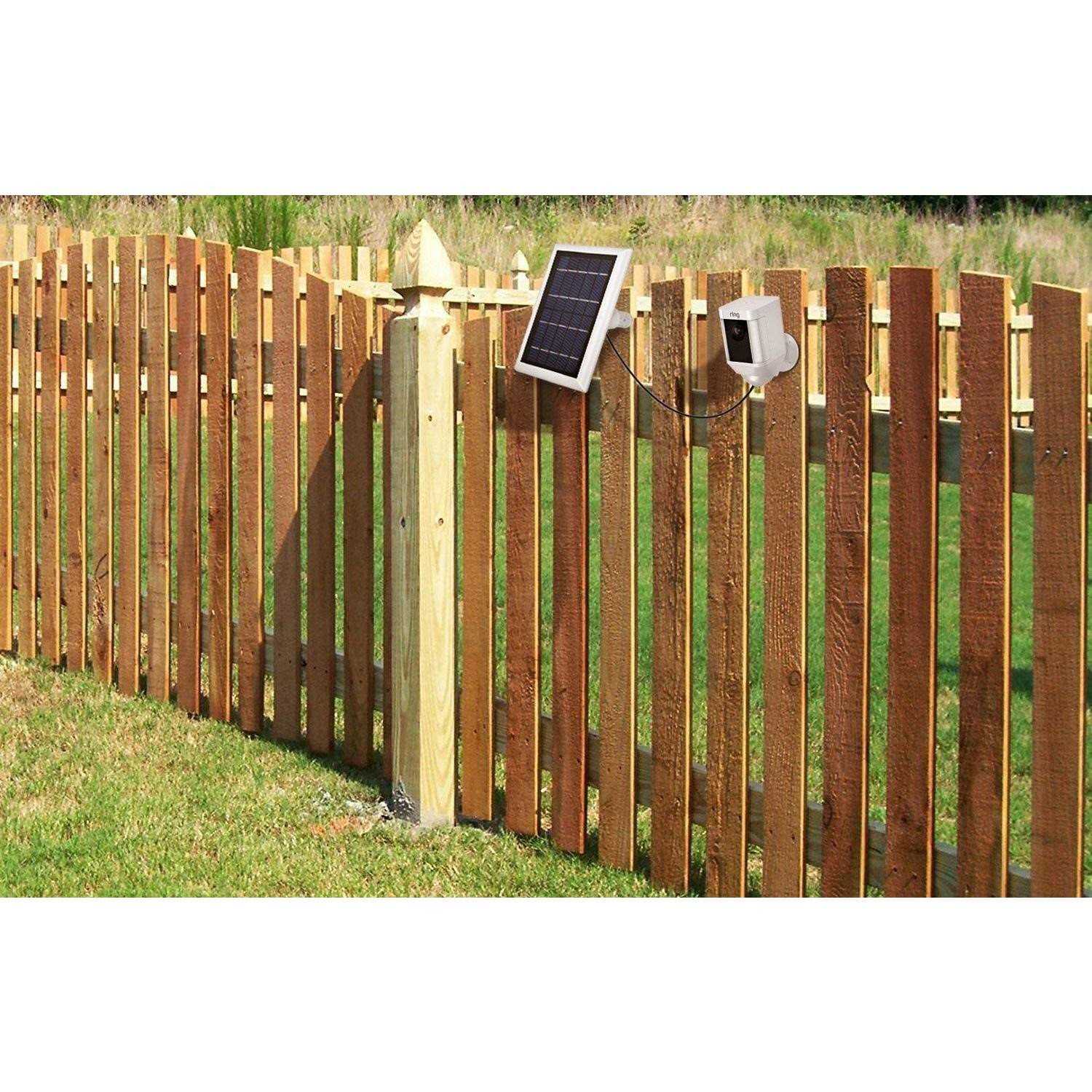 Wasserstein Solar Panel Compatible with Ring Spotlight Cam Battery & Ring Stick Up Cam Battery - Inhomebuy