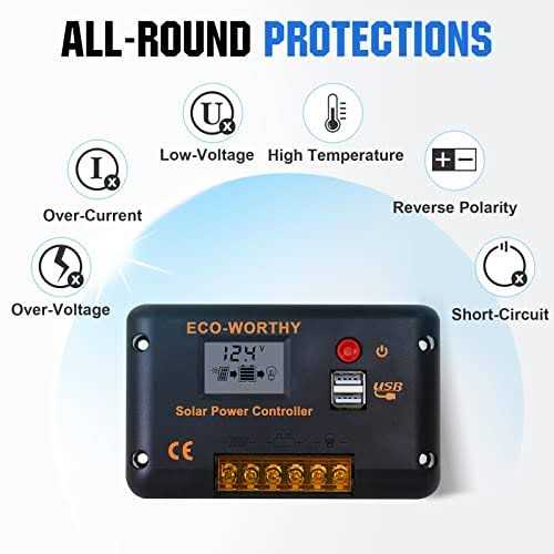 ECO-WORTHY 100W Portable Solar Panel Foldable Solar Panel Kit with Adjustable Kickstand for Power Station Camping RV Tarvel Trailer - Inhomebuy