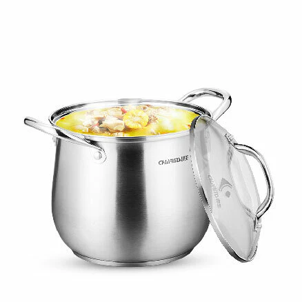 Charms Stainless-Steel High Pot with Glass Lid |22JRC20| 22cm - Inhomebuy