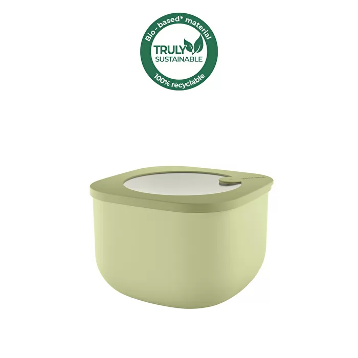 M STORE&MORE - Deep airtight fridge/freezer/microwave containers Avocado green 1550cc - Inhomebuy