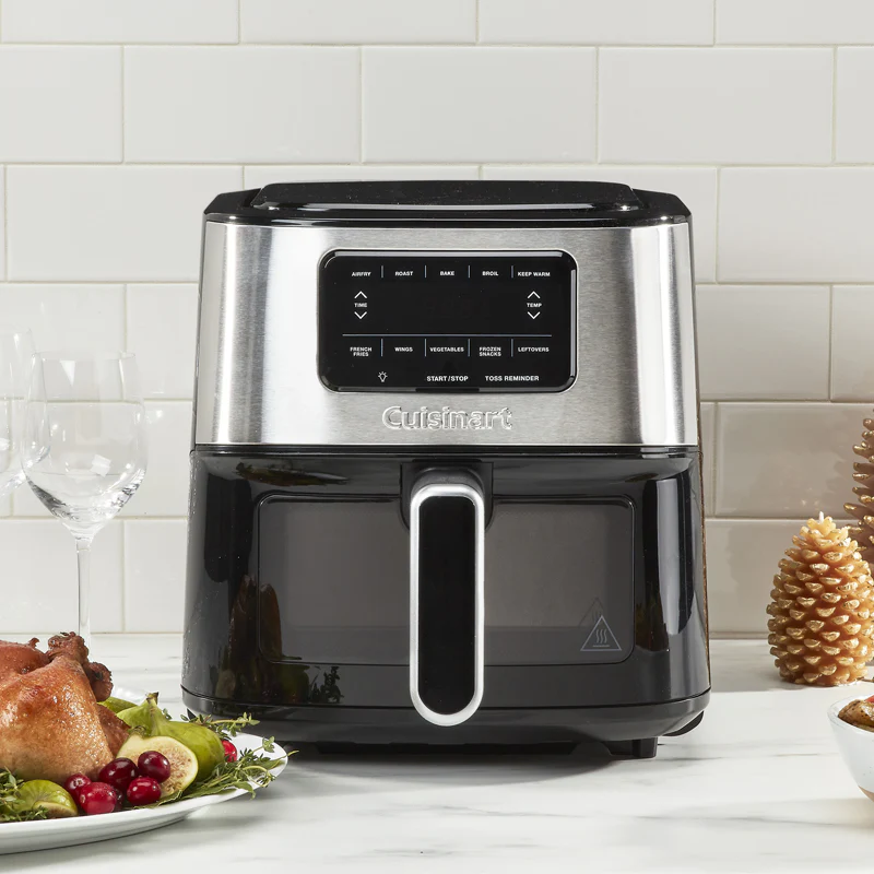 Cuisinart Air Fryer: 6-Quart (5.7 L), 1800W, digital display w/ 5 air-fry presets | AIR-200C - Inhomebuy