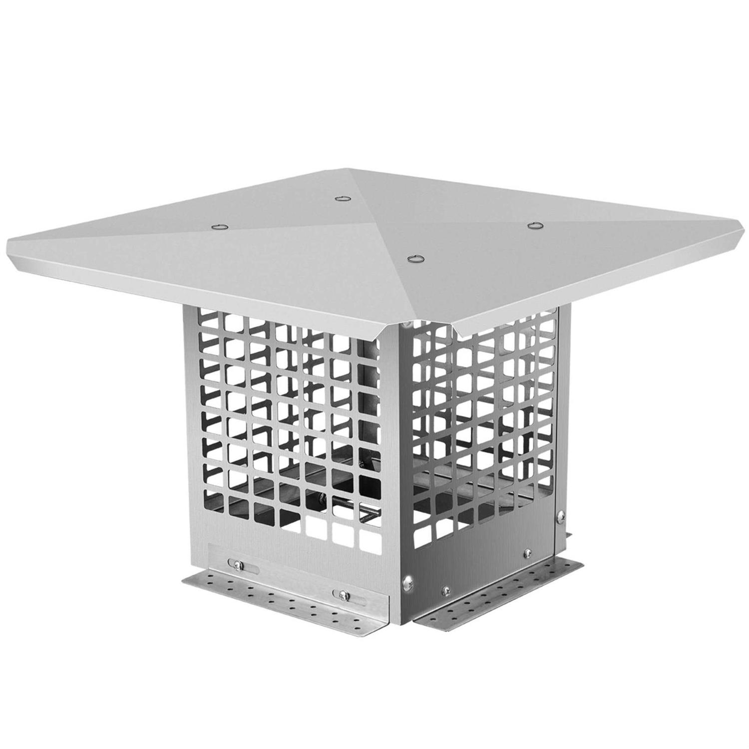 VEVOR Chimney Cap Flue Caps 304 Stainless Steel Fireplace Chimney Cover - Inhomebuy