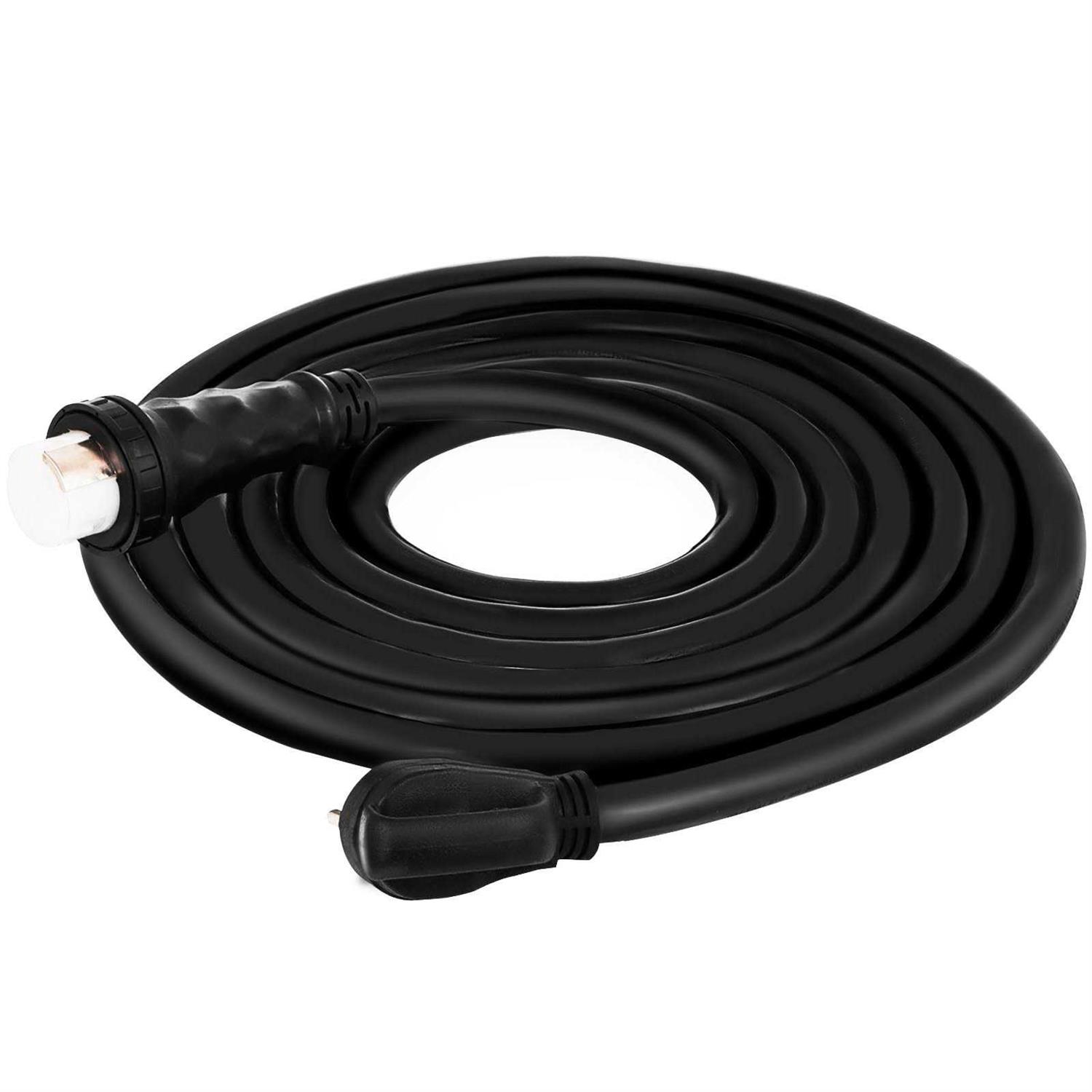 VEVOR RV Shore Power Extension Cord 50 Amp Heavy-Duty Twist Lock Cord 50 Amp RV Replacement Cord UL Approved HJLJQYT36X50DSK01V1 - Inhomebuy