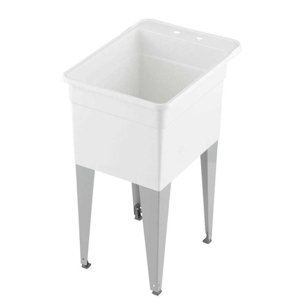 Mustee 19W Utilatub Laundry Tub Wall - Inhomebuy
