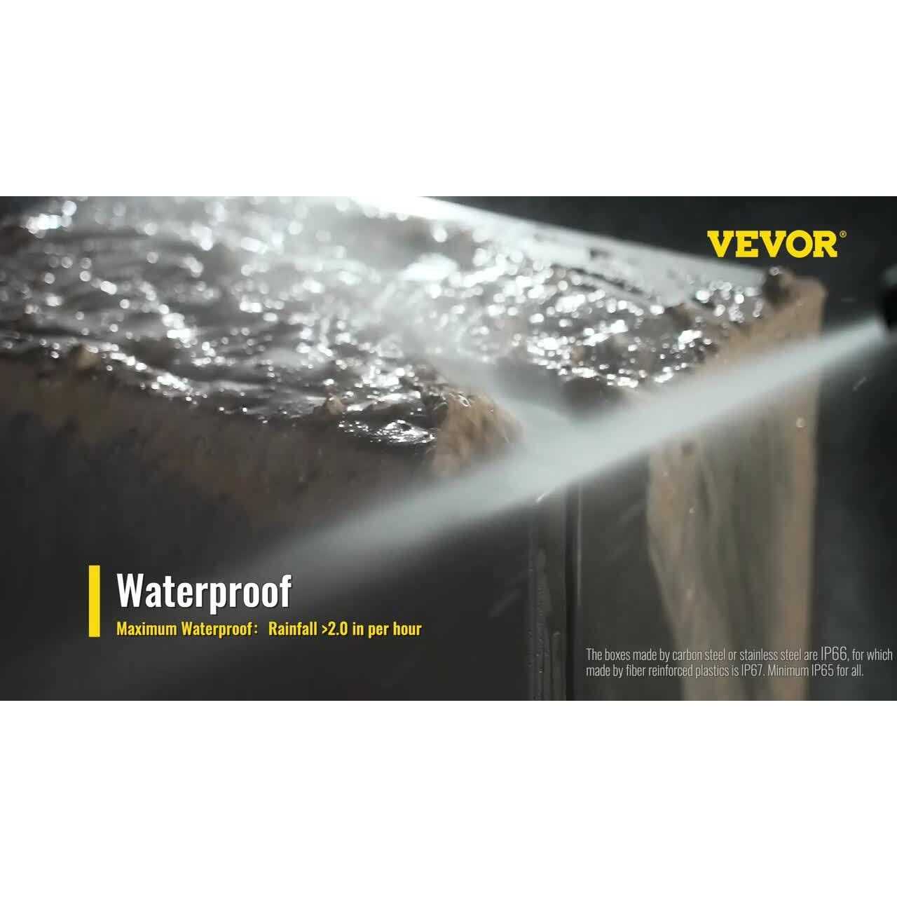 VEVOR Electrical Enclosure NEMA 4X Carbon Steel Junction Box Plate DQXJSTCFS - Inhomebuy