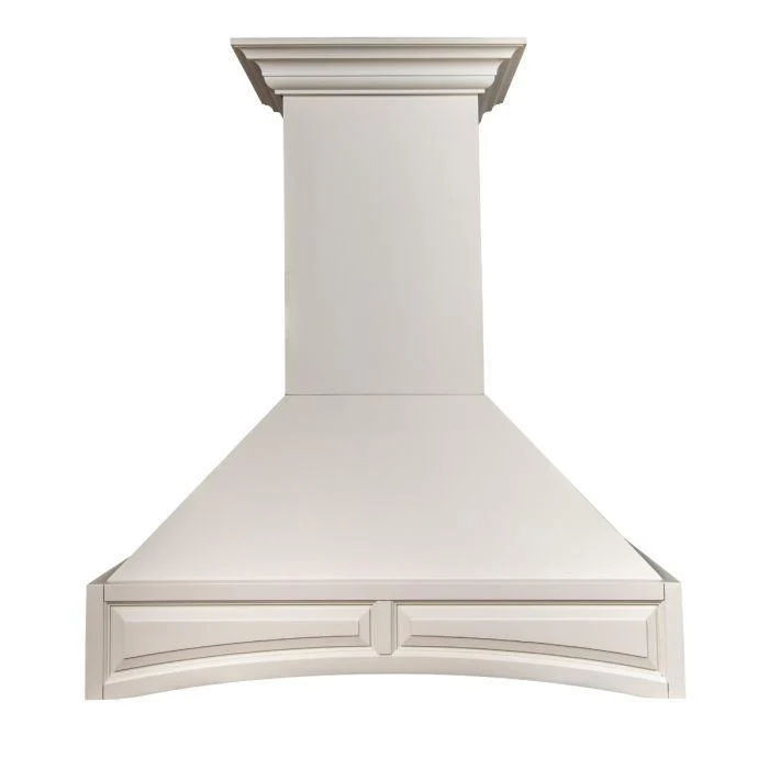 ZLINE 30 in. Designer Wooden Wall Mount Range Hood in White, 321TT-30 - Inhomebuy