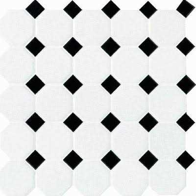 Daltile Octagon & Dot Matte White Dot Tile & Stone - Inhomebuy