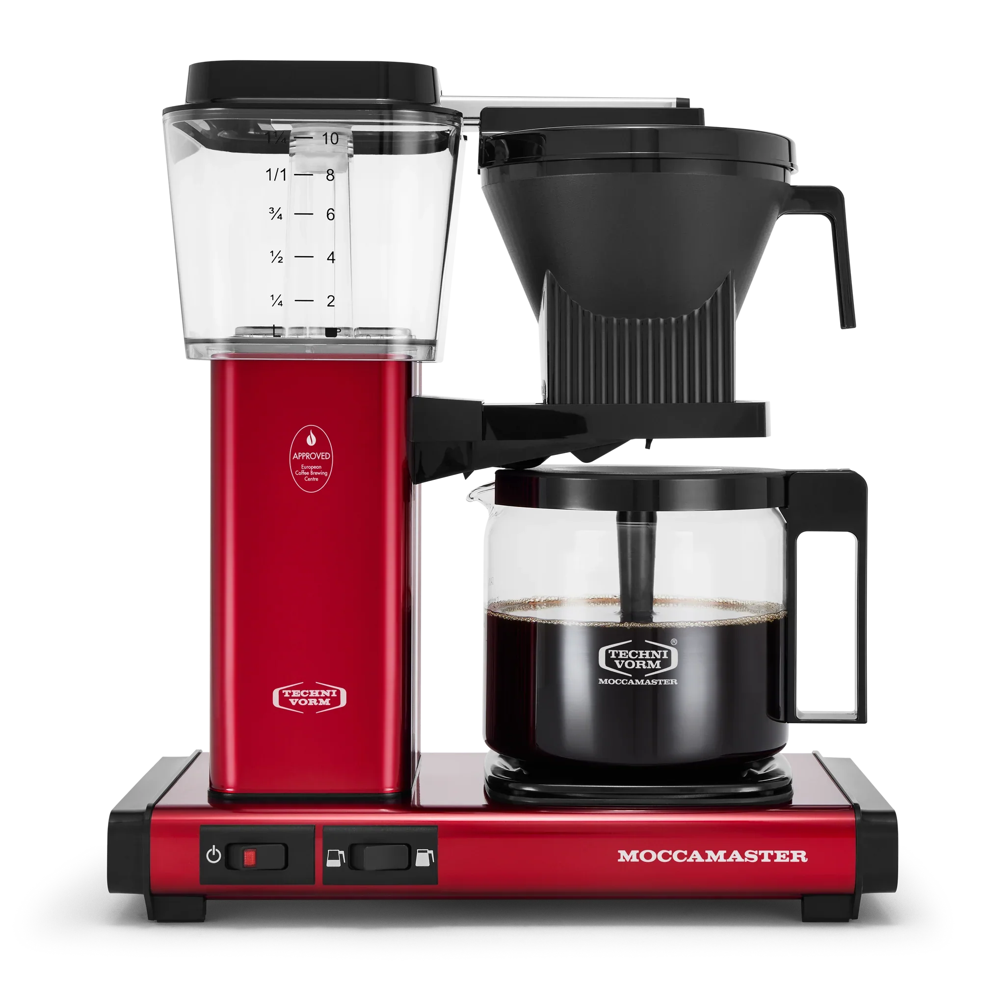 Moccamaster KBGV Select 10-Cup Coffee Maker in Candy Apple Red - Inhomebuy