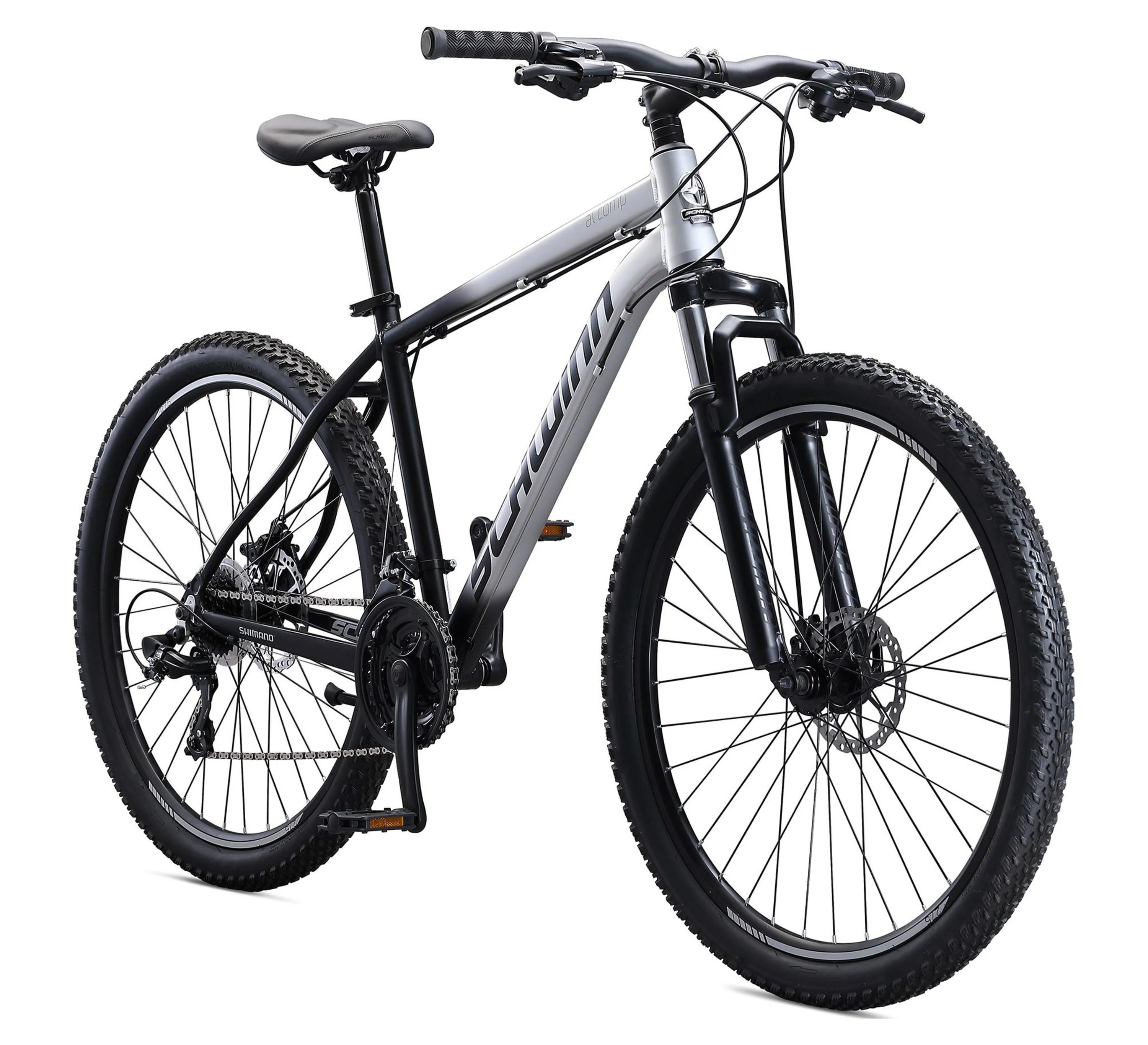 Schwinn AL Comp 27.5 inch Men's Mountain Bike, 21 Speed Adult Bicycle, Grey - Inhomebuy