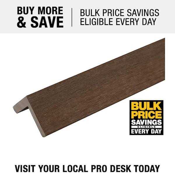 NewTechWood All Purpose L Trim 1.57 in. x 96 in. Composite Siding - Inhomebuy