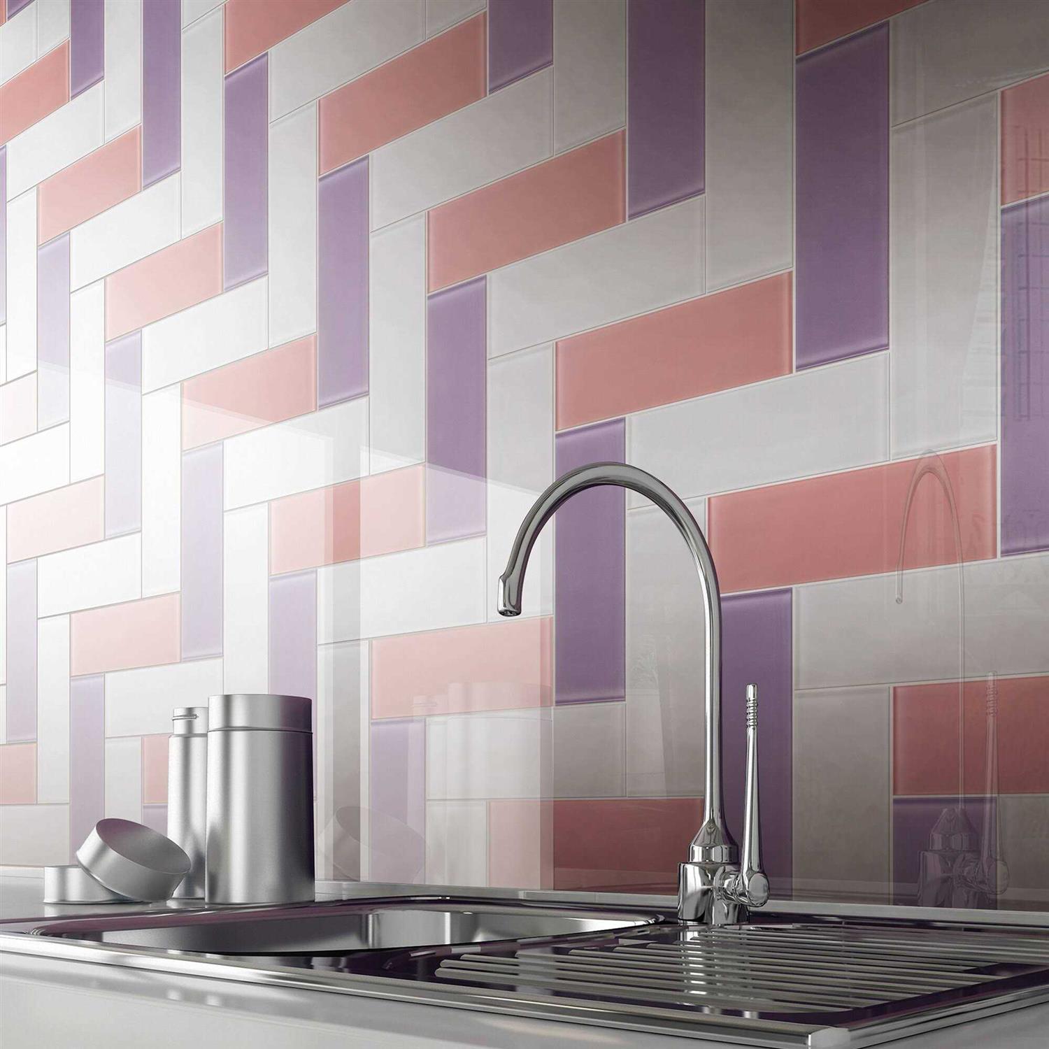 Crystile 4 x 12 Glass Mosaic Subway Tile Supreme Tile - Inhomebuy