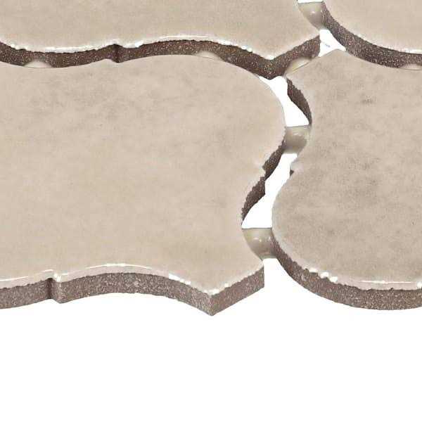 Daltile LuxeCraft Gloss 11 in. x 12 in. Glazed Ceramic Arabesque Mosaic Tile - Inhomebuy