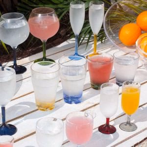 Party - Stackable Beverage Glass - Colors - Set 6 pcs - Inhomebuy