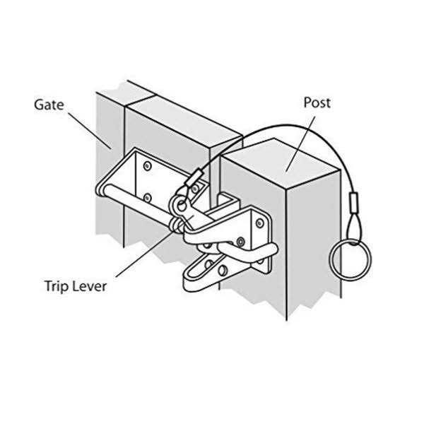 Nuvo Iron DGI0141 45 in. x 68 in. Diamond Tipped Gate Door with Arched External Rail for 48 in. Openings - Inhomebuy