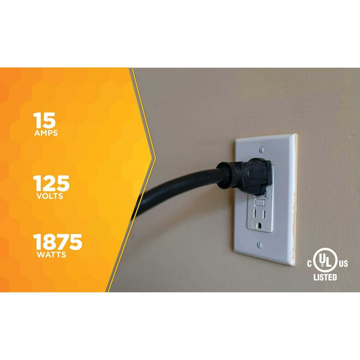 Yellow Jacket 2991 10/3 by 50 Foot T Blade Extension Cord - Inhomebuy