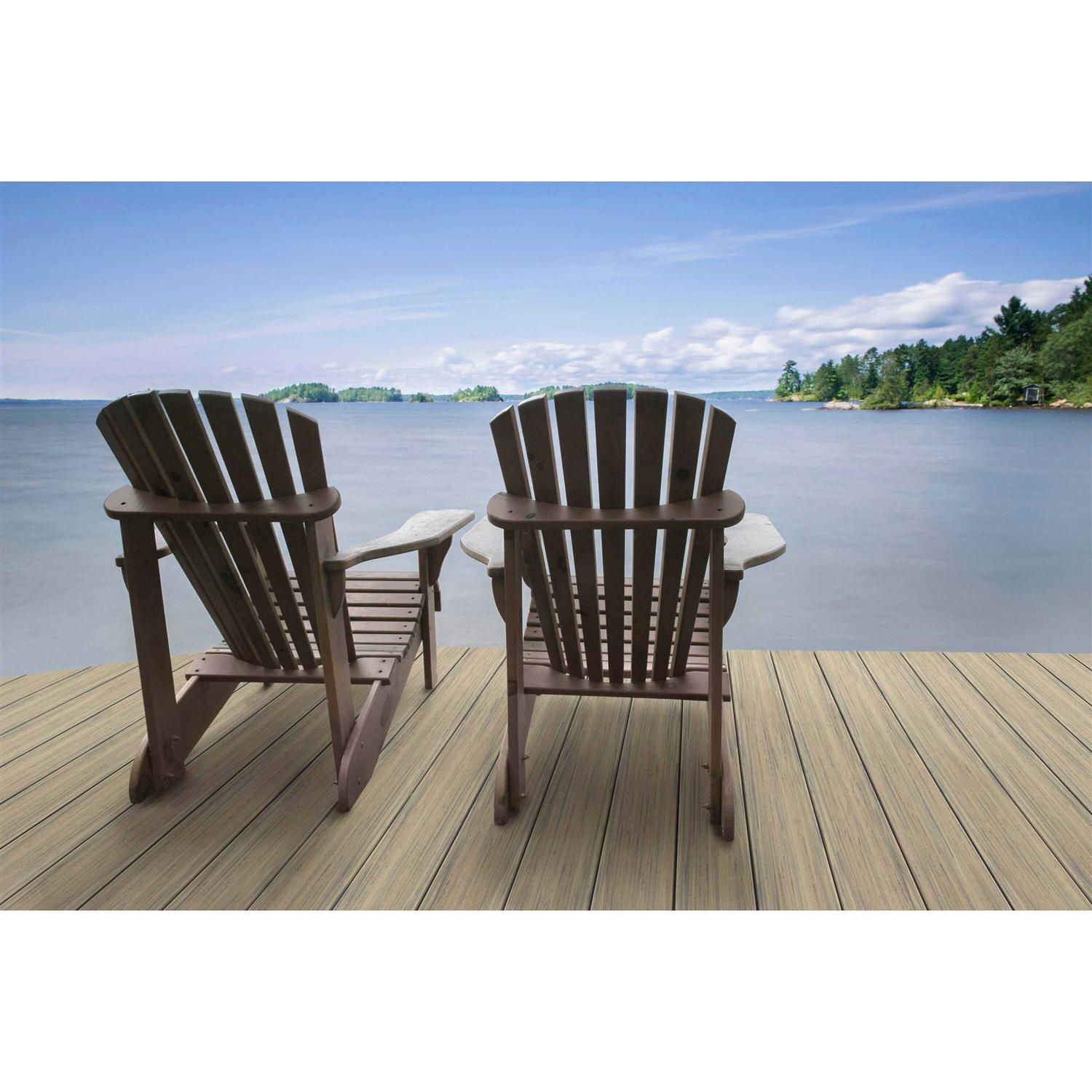 Deckorators Voyage 1-in x 6-in x Grooved Composite Deck Board - Inhomebuy