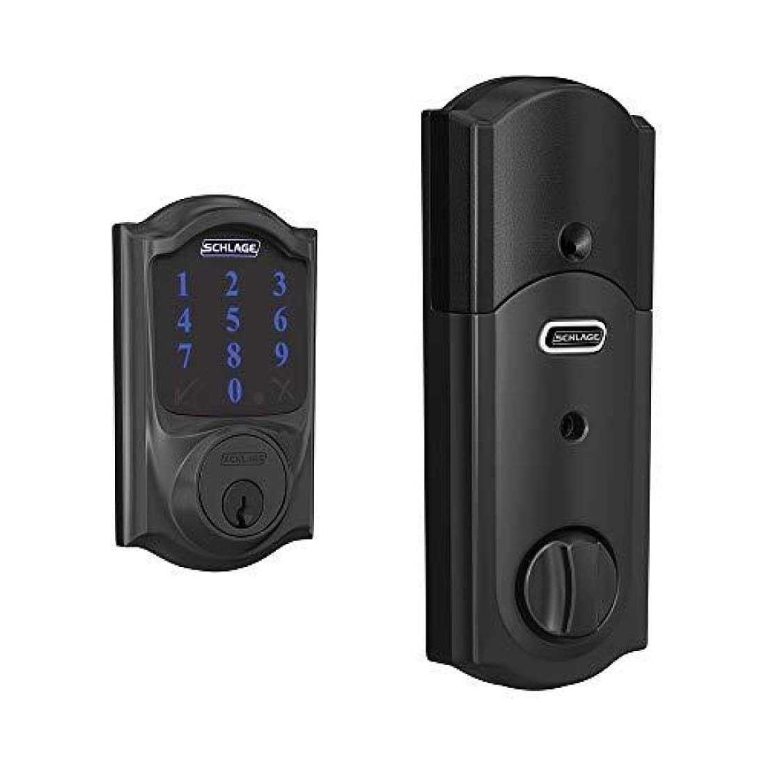 Schlage BE469NX-CAM Connect Camelot Touchscreen Electronic Deadbolt - Inhomebuy