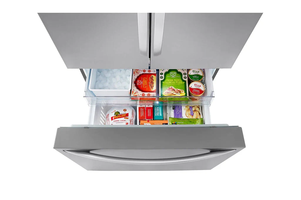 LG 36 IN. 27 CU. FT. SMUDGE RESISTANT STAINLESS STEEL COUNTER-DEPTH FRENCH DOOR REFRIGERATOR WITH IN - Inhomebuy