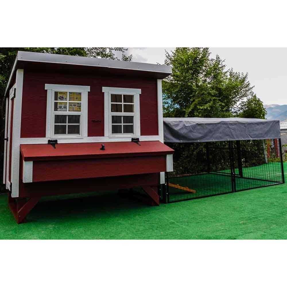 OverEZ Chicken Coops Tarp 8 ft. Chicken Run - Inhomebuy