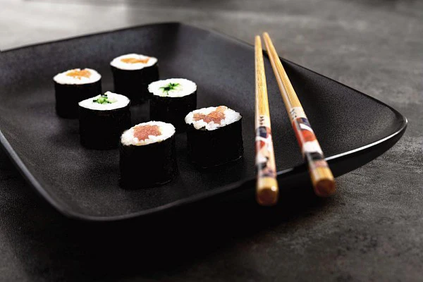 Oval Slanting Bowl 36.5x24cm Jap Black - Inhomebuy
