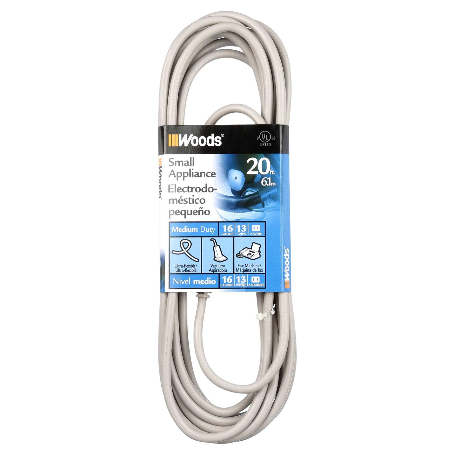 Woods 990547 16/2 SVT Small Appliance Extension Cord - Inhomebuy