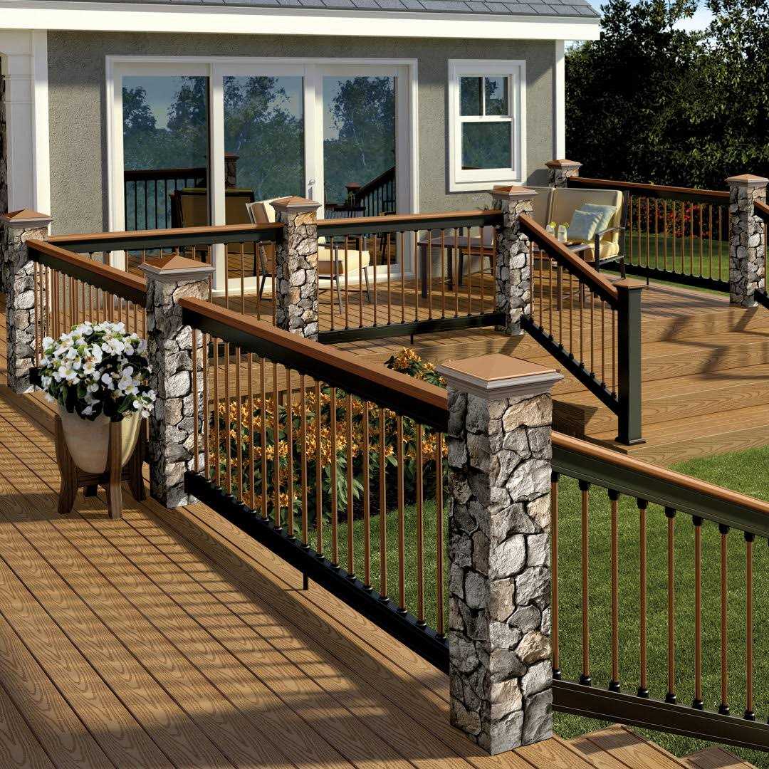 Deckorators Grab and Go 6-ft x 2.75-in x 36-in White Composite Deck Stair Rail Kit 402502 - Inhomebuy