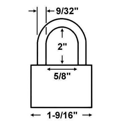 Master Lock 22D Wide Warded LAMINATED Padlock, 1.5 Inches, Steel - Inhomebuy