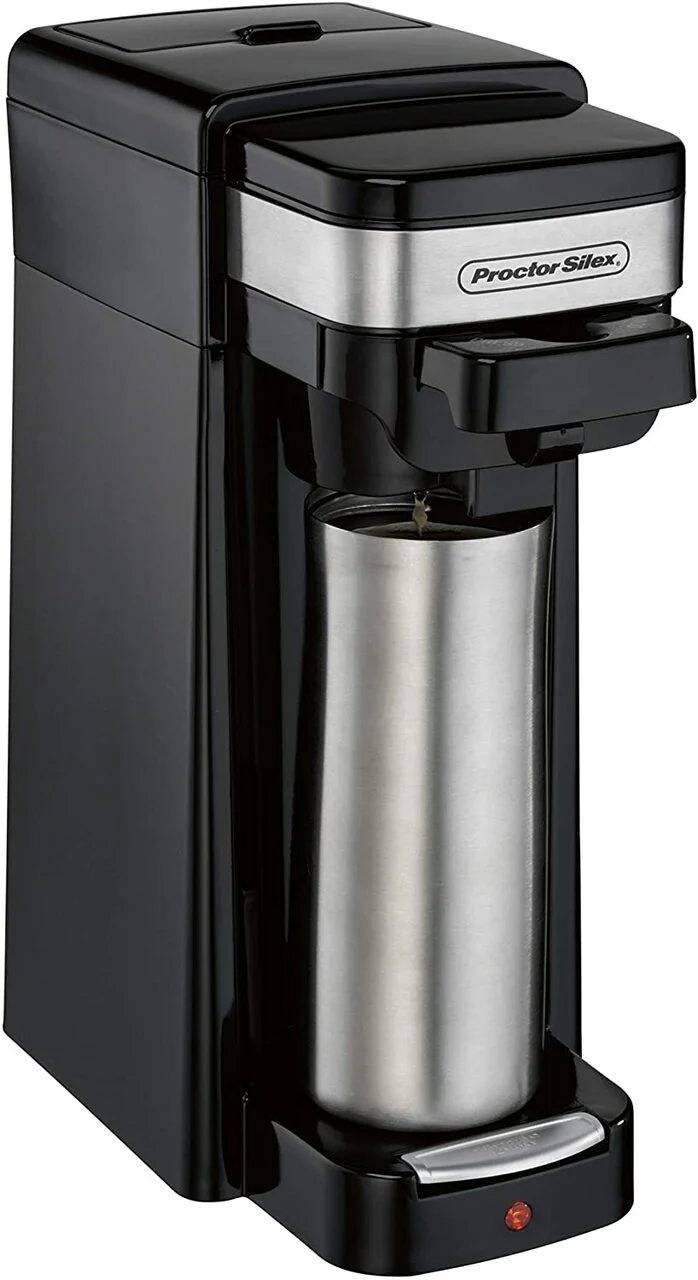 Proctor-Silex Single Serve Coffee Maker: 14oz, black | 49969C - Inhomebuy
