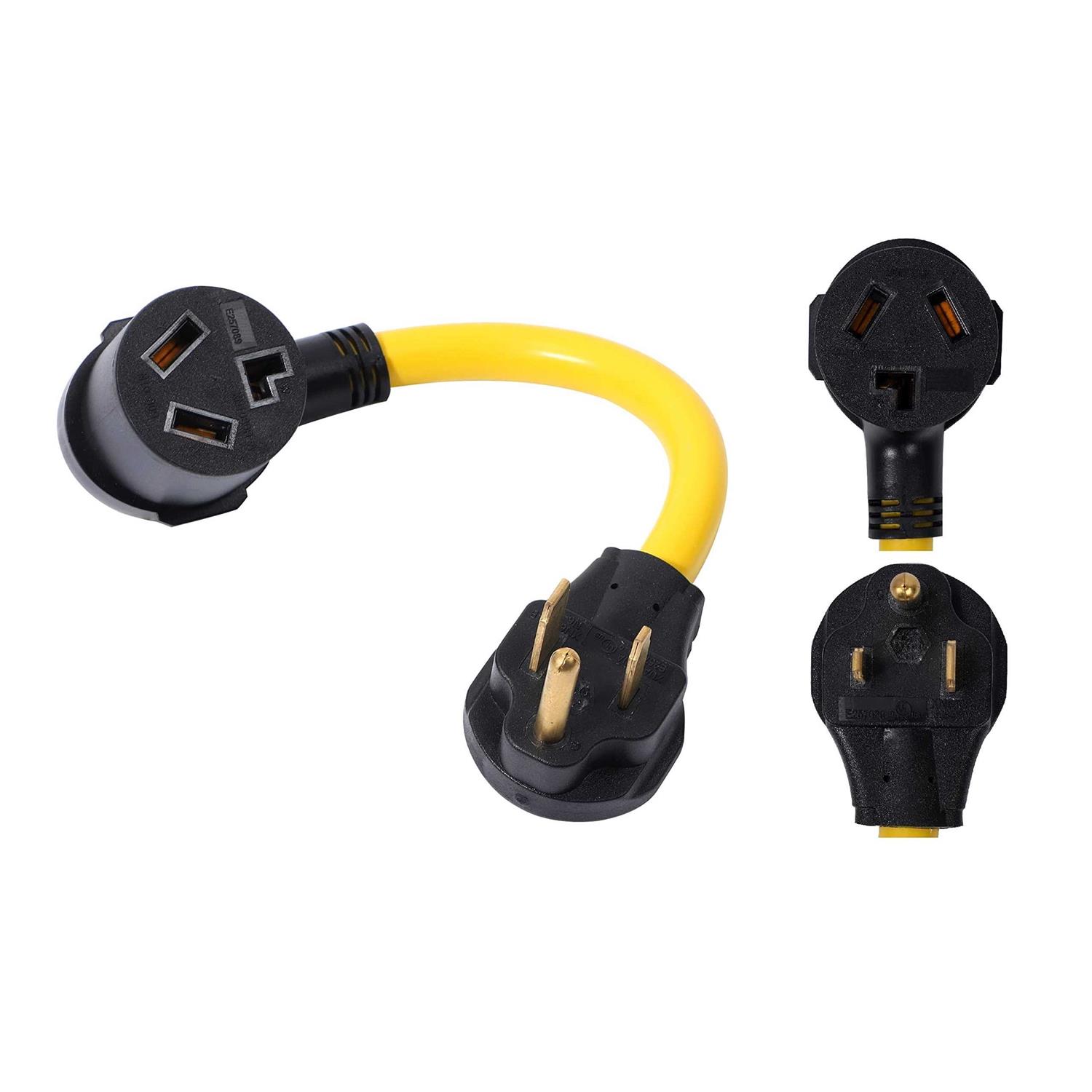 ONETAK NEMA 6-30P to 6-15R 6-20R 240V 30 Amp Prong Male Plug to 20 Amp 3 Prong Female Outlet Receptacle Generator Welder Dryer EV Charger Power Cord - Inhomebuy