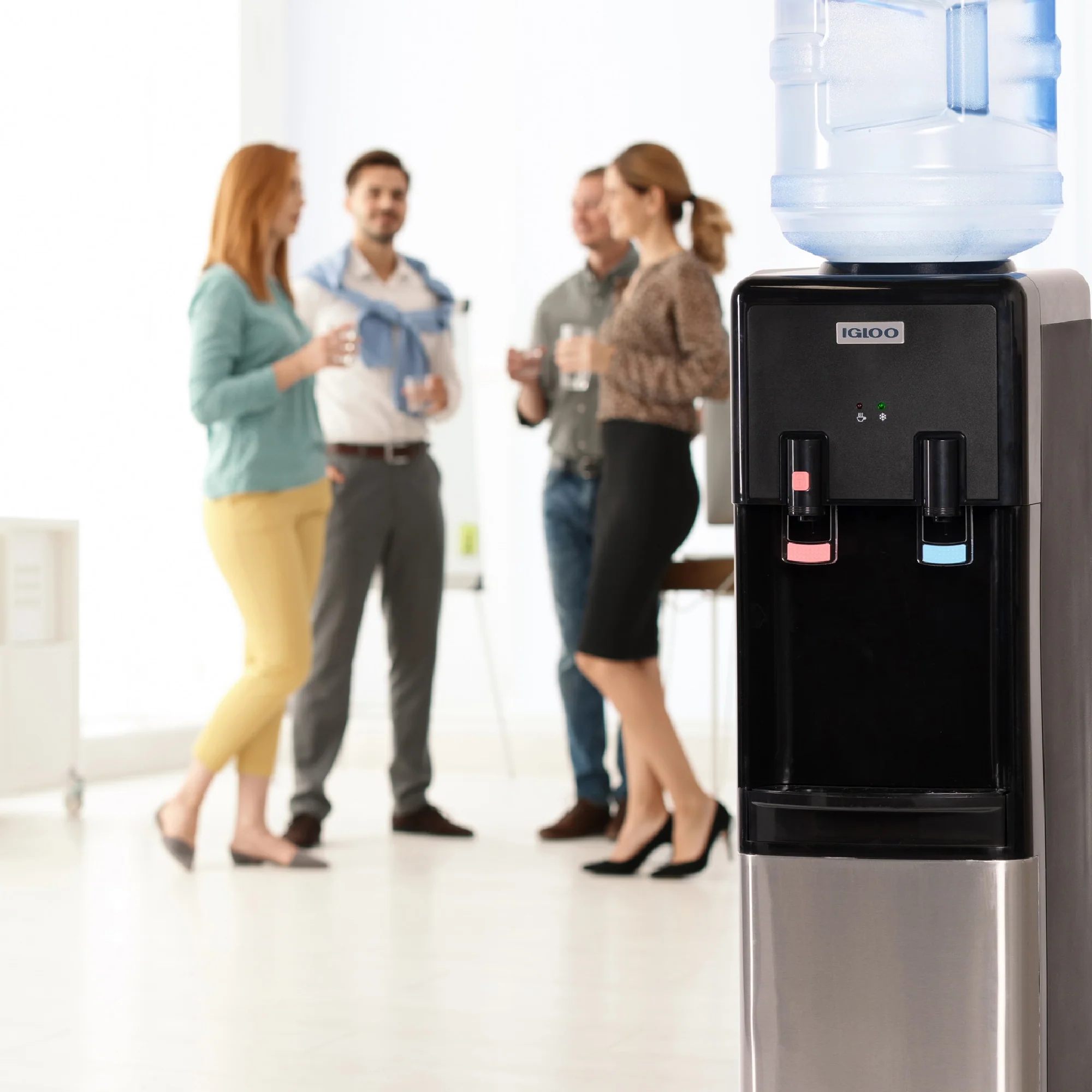 Igloo® Hot & Cold Top Loading Water Dispenser, Black - Inhomebuy